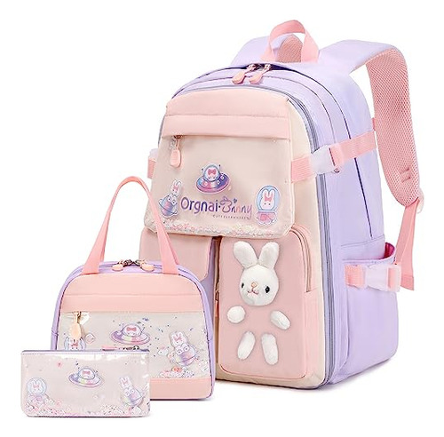 Fixitok Mochila Para Niñas, 3pcs Mochila Para Niños C1yry