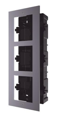 Base De 3 Espacios Para Empotrar Módulos De Videoporteros 