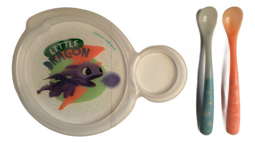 Set Plato Y Cubiertos Para Bebé Nuby