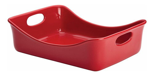 Rachael Ray Ceramica Para Hornear Cristal Color Rojo