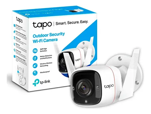 TAPO-C310 CAMARA BALA 3MP WIFI 30MT EXTERIOR SD