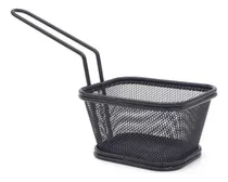 Comprar Canasta Para Servir Papas Fritas Freidora Metal Todo Negro