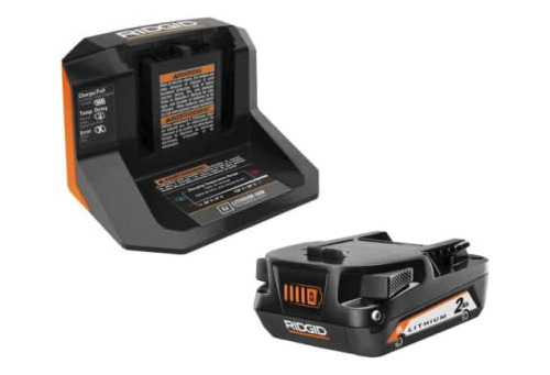 Ridgid Kit De Arranque De Batera Y Cargador De Iones De Liti