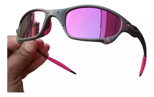 Óculos da Oakley Double X Lente Azul e Rosa