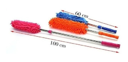 Imagen 3 de 3 de 1 Plumero De Microfibra Cabo Extensible Limpieza Auto Hogar
