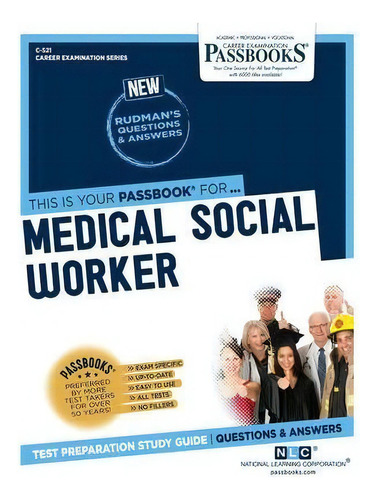 Medical Social Worker, De National Learning Corporation. Editorial National Learning Corp, Tapa Blanda En Inglés
