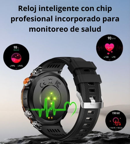 Reloj Inteligente Resistente Al Agua Monitoreo De Salud