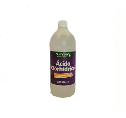 Botella Acido Clorhídrico Marca Hummer 0.950ml Gmd