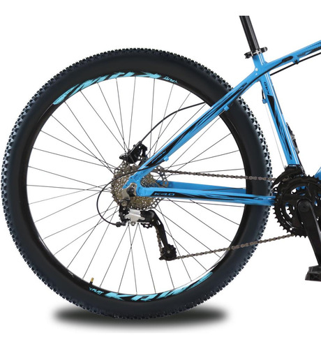 Bicicleta Aro 29 Krw Alum 27vel Shimano Acera Hid Trava Kr10 Cor Azul/preto