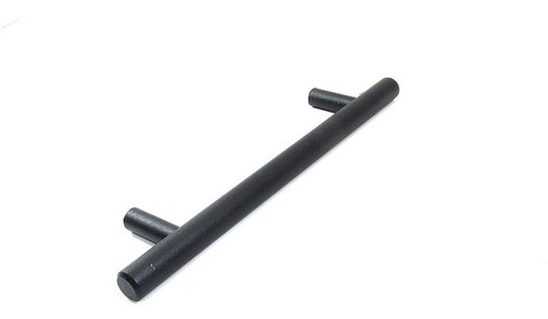 Imagen 3 de 4 de Jaladera Minimalista Cocina Negro Texturado 128mm Rish 8124