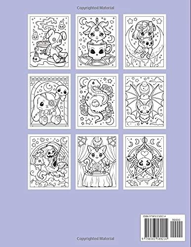 Creepy Kawaii Pastel Goth Coloring Book Cute Horror., De Leriza. Editorial Independently Published En Inglés
