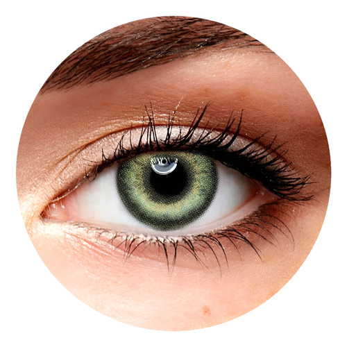 Pupilente Eyeshare Richgirl-green 14.0mm + Estuche Gratis Verde