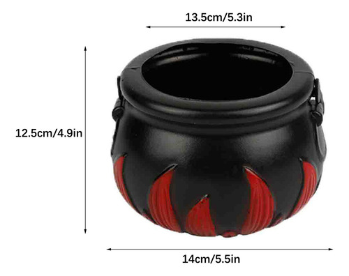 Cubo De Brujas De Halloween De 12 Led, Caldero De Halloween