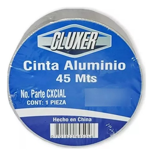 Cinta De Aluminio Cluxer 2 PuLG X 45m Mod: Cxcial / Ductos