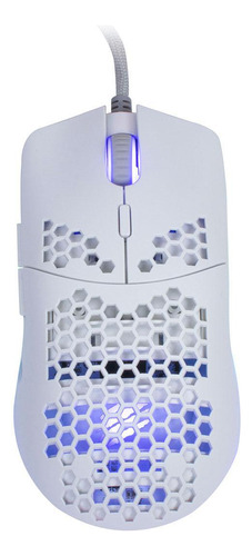 Mouse Gamer Oex Game Dyon-x Ultra Leve Rgb 6200dpi Branco