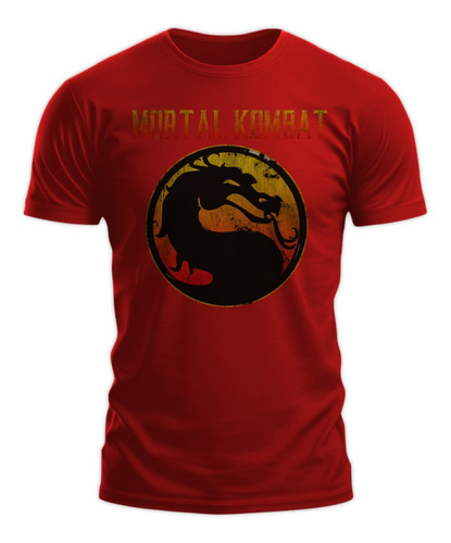 Polera Gustore De Mortal Kombat Logo