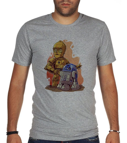 Remera De Hombre Robot Caricatura Espacio Galaxia