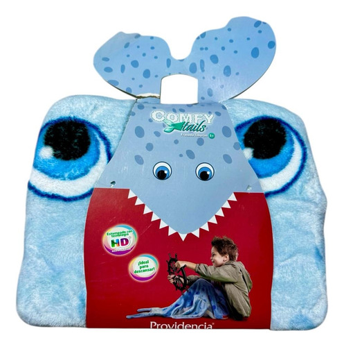 Frazada Infantil Cola De Tiburón Gris Tiburón