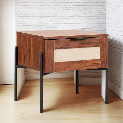 Buro Mesa Lateral Mundo In Imperia Comoda Cajonera 50x40 Cm Color Café