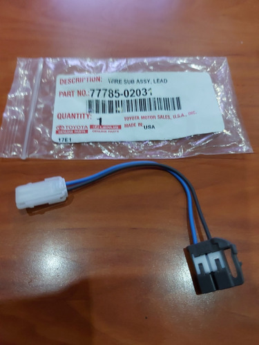 Cable Conector 77785-02031, Bomba Gasolina, Corolla 2009-13