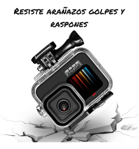 Funda Sumergible Para Gopro 12 11 10 Y 9 / 20 Piezas Transparente