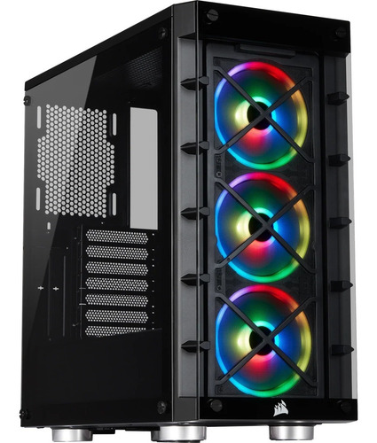 Imagen 3 de 5 de Gabinete Corsair Icue 465x Rgb Vidrio Templado Cuotas