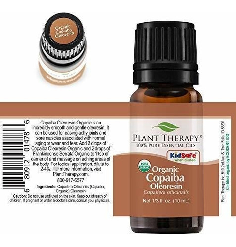 Imagen 7 de 8 de Plant Therapy Copaiba Oleoresin Aceite Esencial Orgánico 10