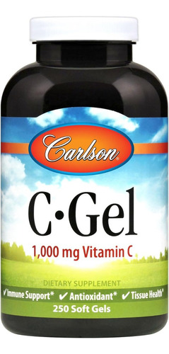 Vitamina C 1000 Mg Carlson 250 Cápsulas Blandas