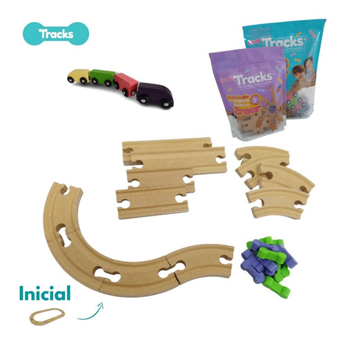 Imagen 2 de 10 de Tracks Circuito Inicial Con Tren Compatible Trencity