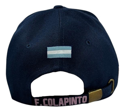 Gorra Alpine Colapinto F1 2025 Azul Marino/rosa Único Con Regulador