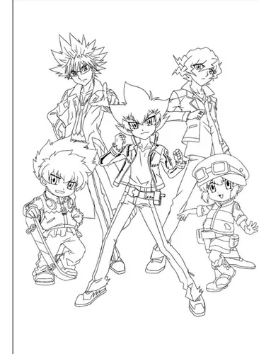 Desenhos do Beyblade para Colorir