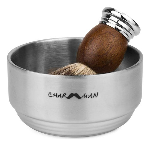 Jabón De Afeitar De Acero Inoxidable Y Recipiente De Crema C