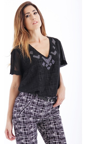 Remera Top Mirta Armesto Touch Mujer