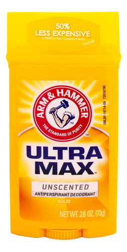 Arm & Hammer Ultra Max Desodorante Unscented Sin Perfume