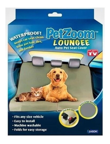 Funda Cubre Asientos Petzoom De Autos Mascotas / 12 Cuotas