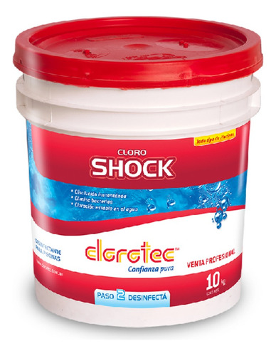 Cloro Shock 60% Para Piletas Pintadas Clorotec X 10 Kg