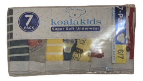 7 Pack Koala Kids Ropa Interior Niño