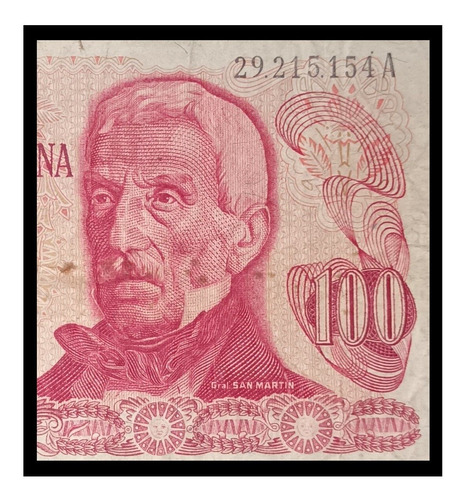 Argentina Billete 100 Pesos Ley 1971 A Bueno Bot 2383