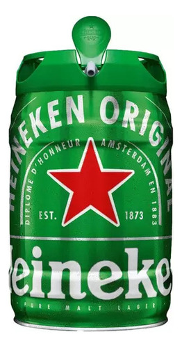 Barril Heineken Vazio Apenas Barril Sem Líquido 5 Litros