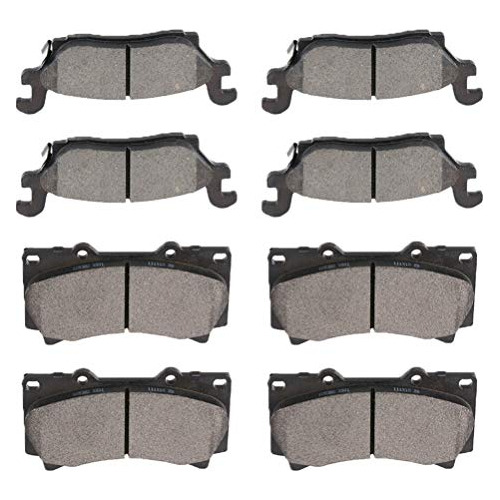 Ceramic Brake Pads Kits, 8pcs Brakes Pads Set Fit For 2...