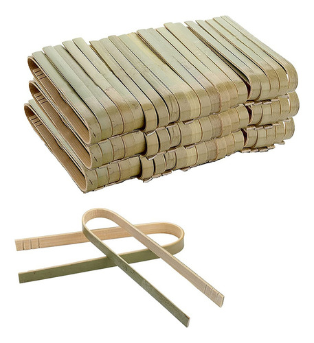 Paquete De 120 Mini Pinzas De Bambú Pinzas De Bambú