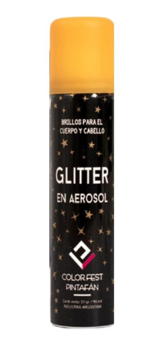 Maquillaje Glitter Aerosol Multicolor Cuerpo Pintafan