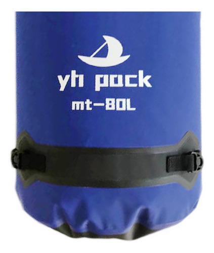 Bolsa De Lona Impermeable Universal Con Amplia Azul 80l