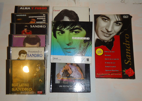 Gran Lote Musica Sandro: 9 Cds + 6 Peliculas Dvd Estándar (Usado)