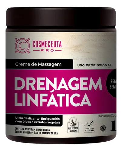 Creme De Massagem Drenagem Linfatica 1kg Pote