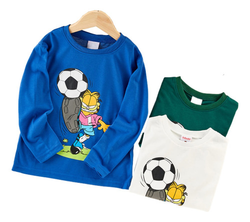 Sudadera Deportiva De Algodón Estampado Para Niños 5-10 Años