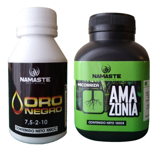 Kit Crecimiento Vegetativo Namaste Amazonia + Oro Negro