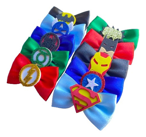 Gravata Borboleta Pet Heróis - Tamanho M - 20 Unidades