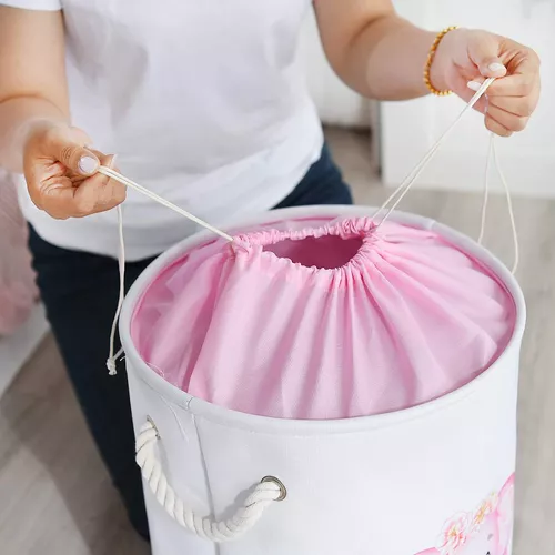 INough Cesta de bebé rosa para niños, canasta grande para ropa sucia, cesta  de ropa sucia plegable para ropa sucia para ropa sucia para ropa sucia