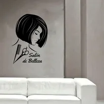 Comprar Vinilo Pared Peluqueria Mujer Salon Wall Sticker